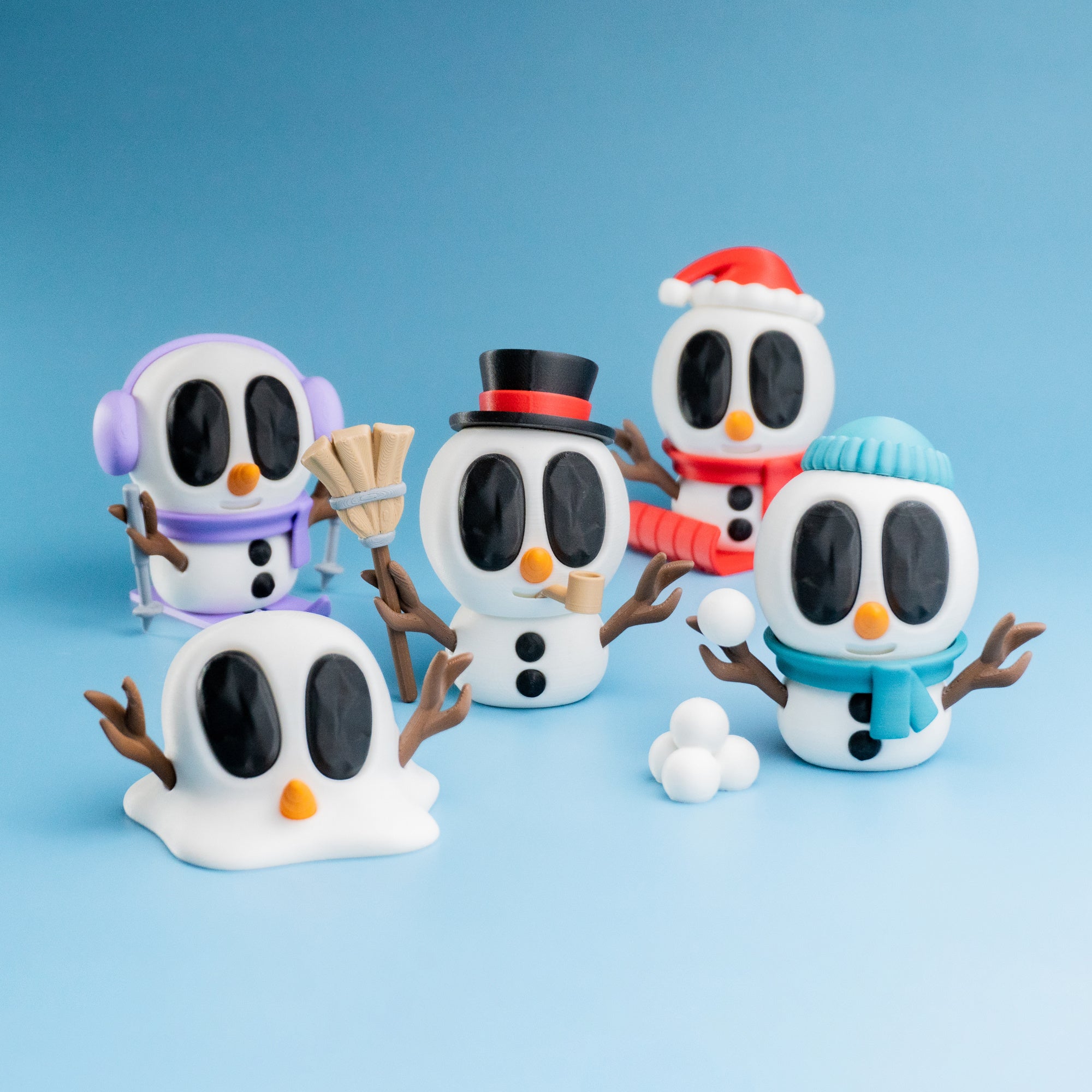 Colección Snowman – Set completo de figuras navideñas