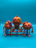 Trio de calabazas de Halloween