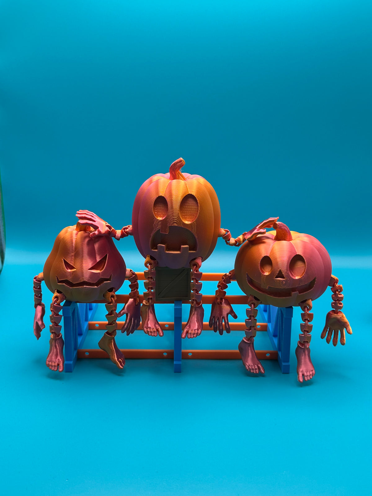 Trio de calabazas de Halloween
