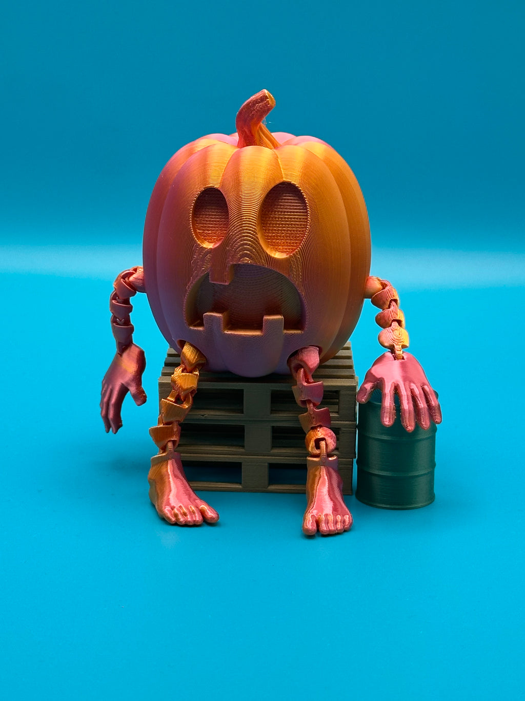 Trio de calabazas de Halloween