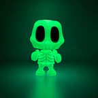 Blob Skeleton White XL - Fluor verde