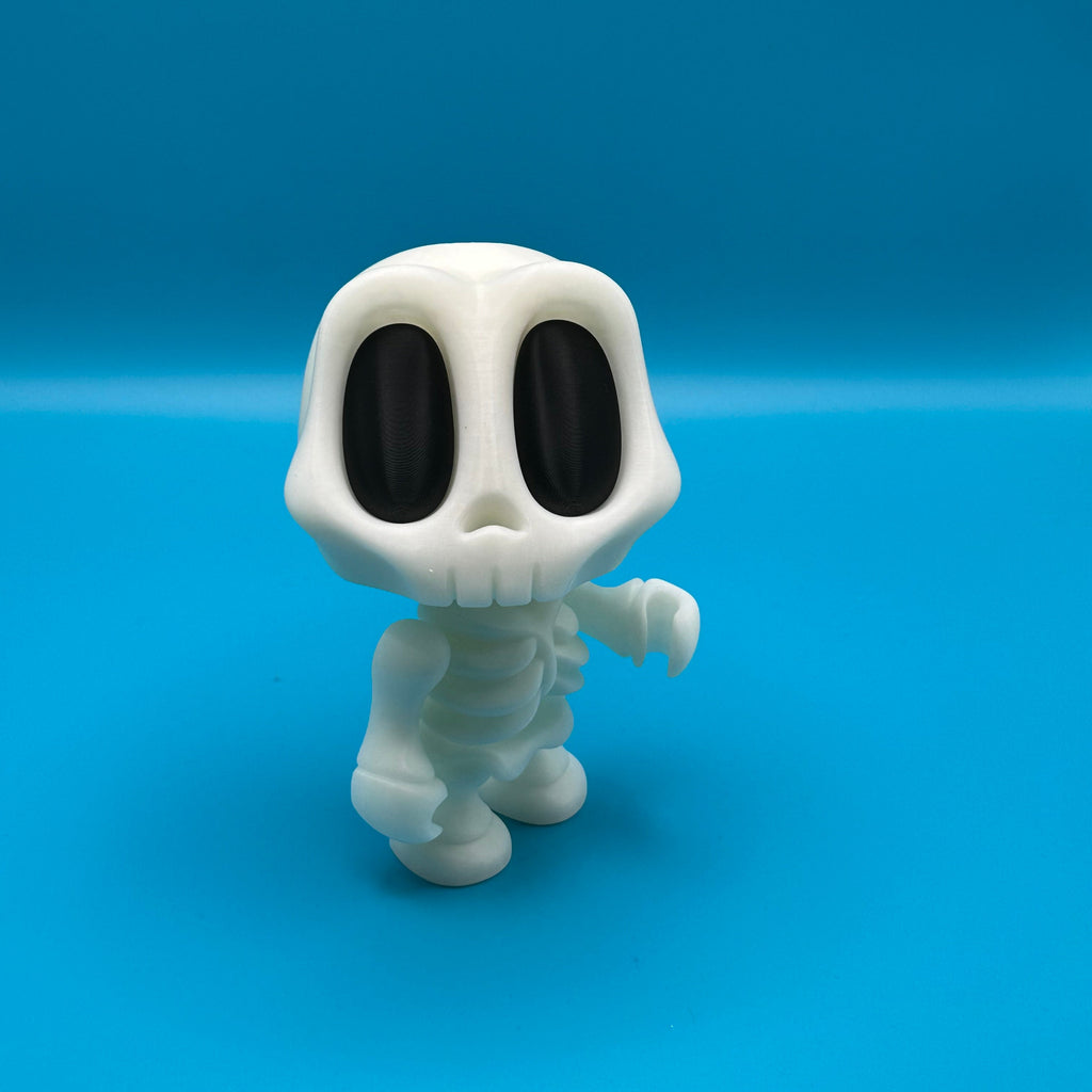 Blob Skeleton White XL - Fluor verde