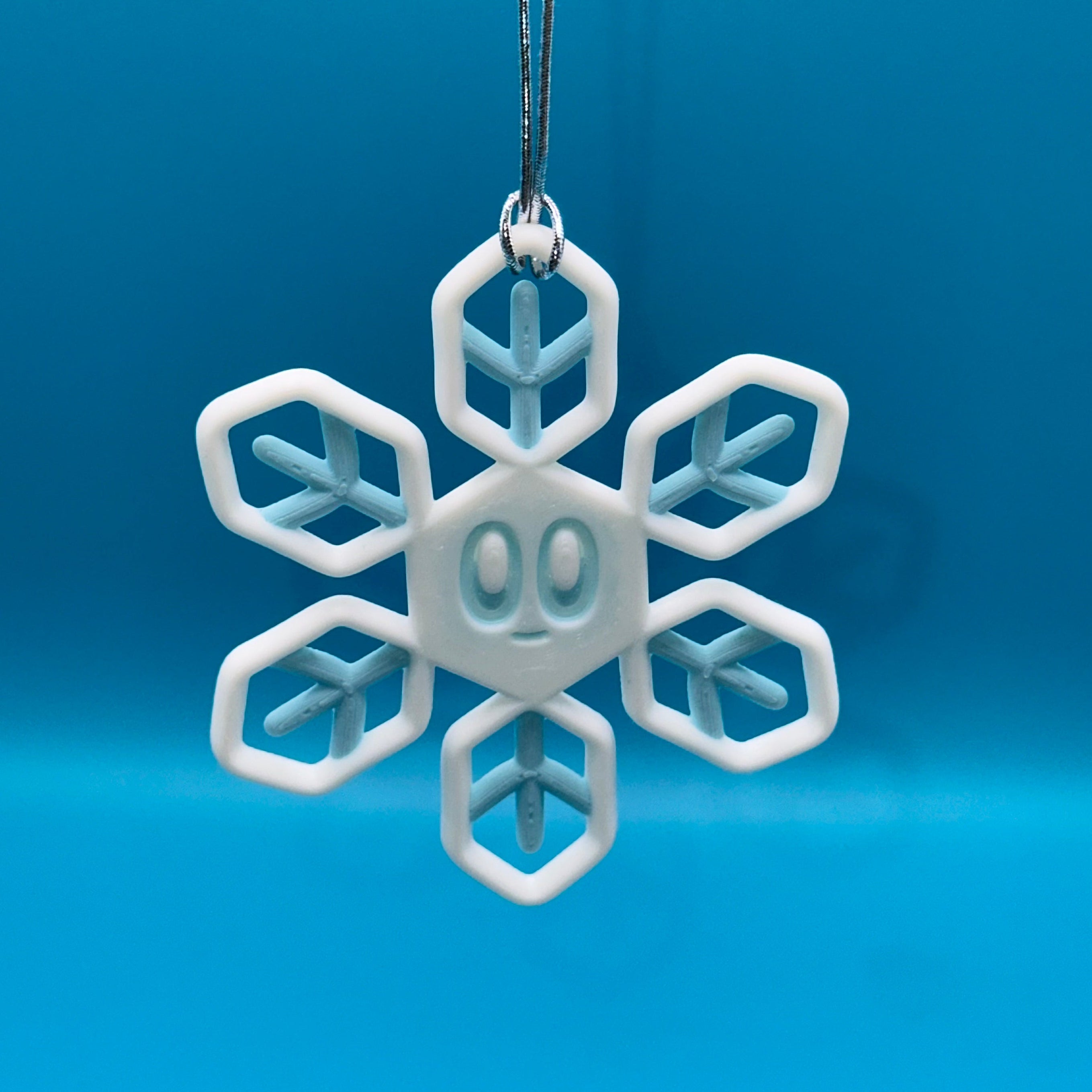 FlakeFace 3 - Blob SnowFlakes - Copos de nieve para colgar.