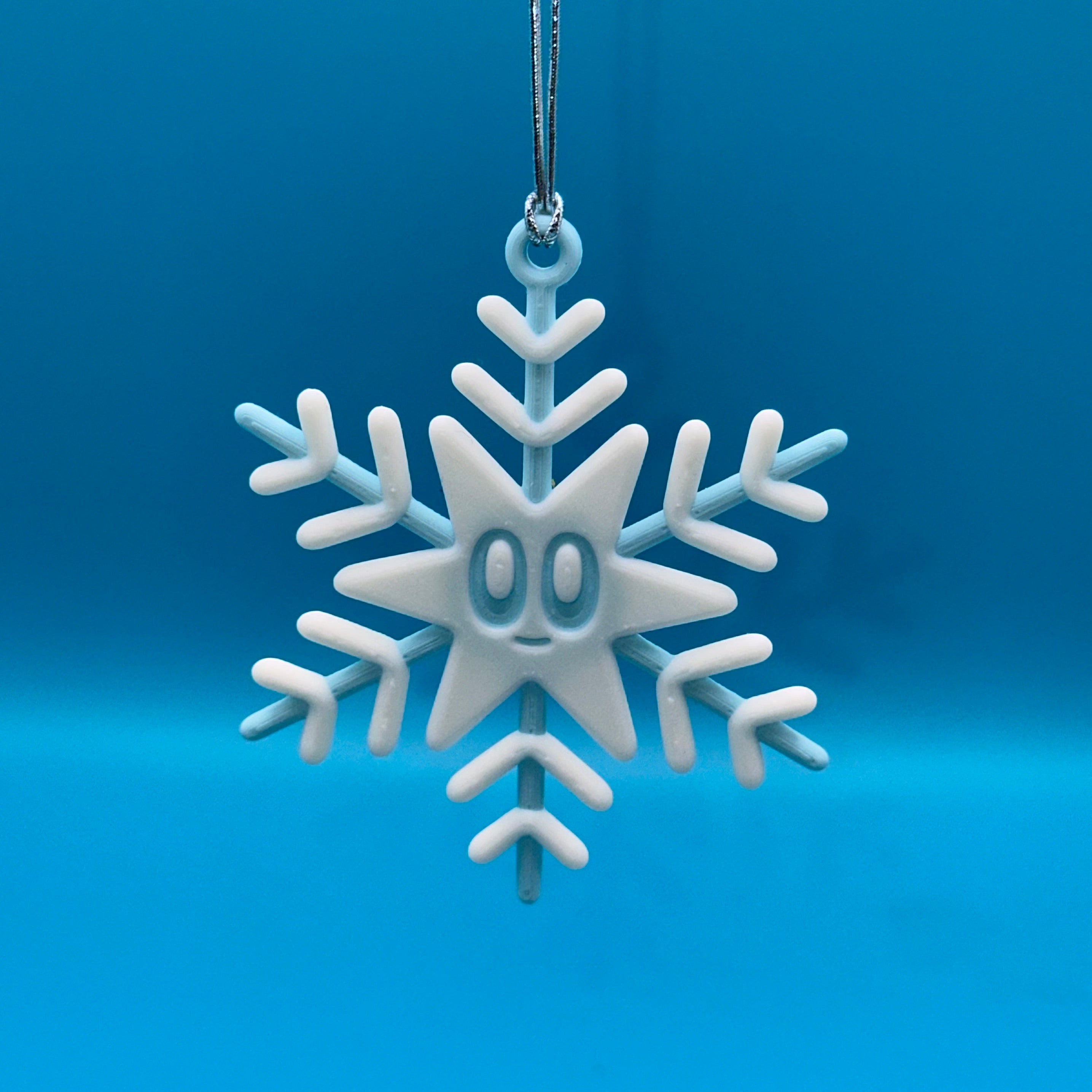 FlakeFace 1 - Blob SnowFlakes - Copos de nieve para colgar.