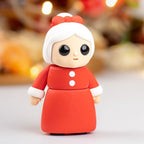 Familia Santa Claus (2 figuras) tamaño medio.