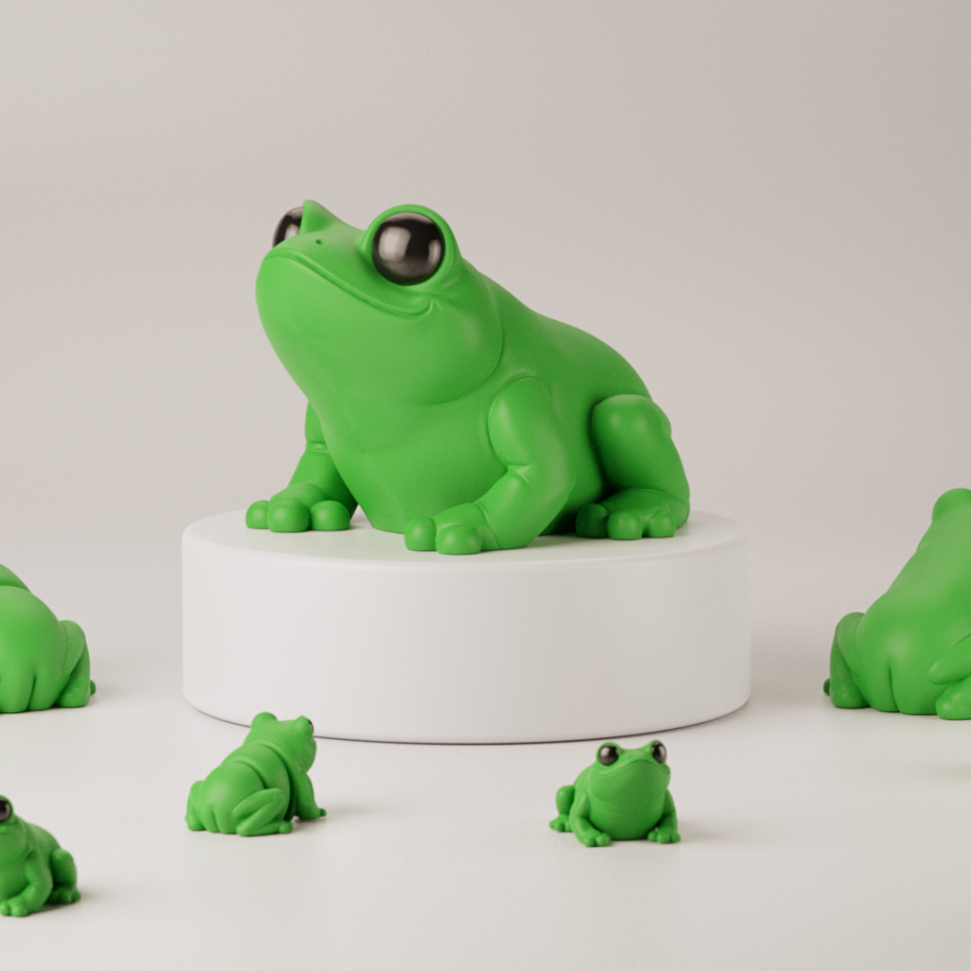 Baby Frog Sculpture / Escultura Ranita
