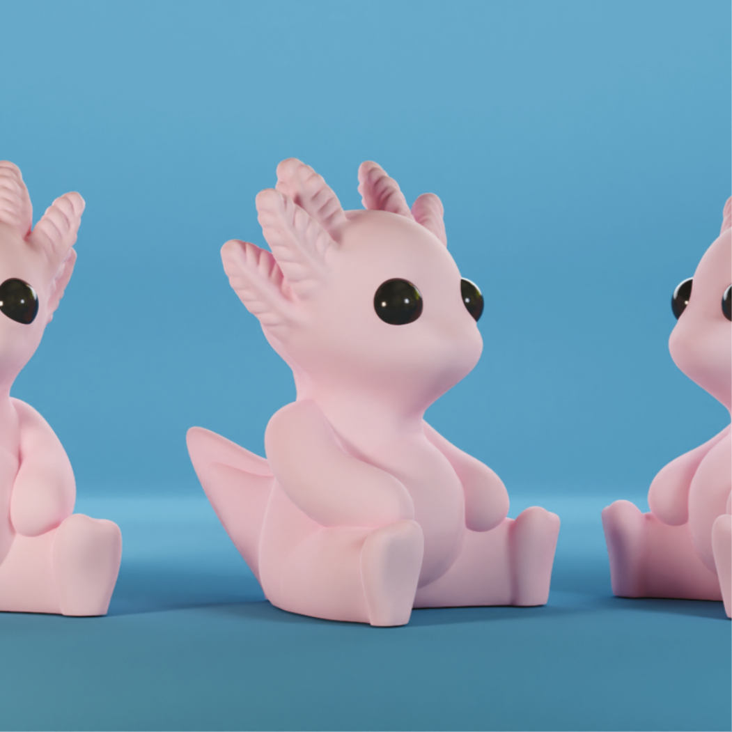 Axolotl Sculpture / Escultura Ajolote